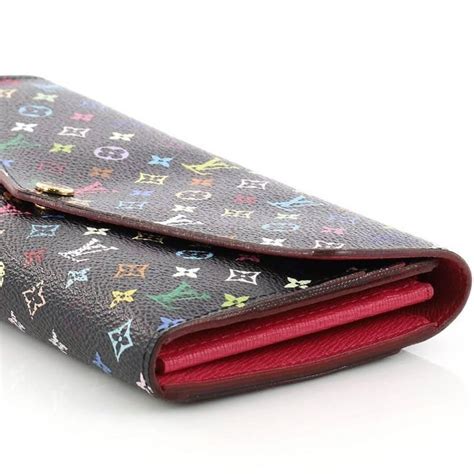 lv multicolor sarah wallet|louis vuitton long wallet women's.